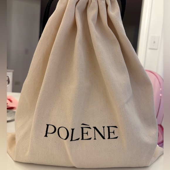 Polene Numéro Neuf Mini Textured Black Cherry Bag - Picture 4 of 14